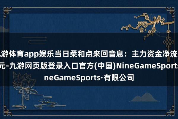 九游体育app娱乐当日柔和点来回音息：主力资金净流出190.46万元-九游网页版登录入口官方(中国)NineGameSports·有限公司